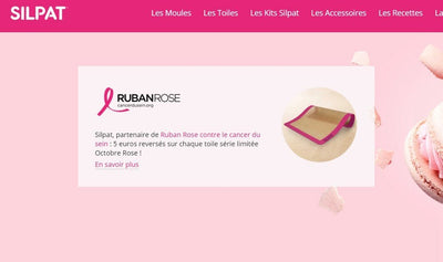 Ruban Rose et Silpat® : Ensemble contre le cancer du sein